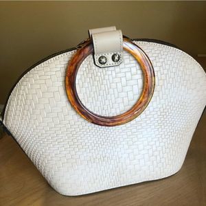 Patricia Nash Meldola Leather Dome Satchel Purse